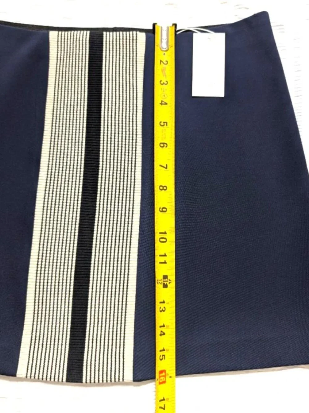 Tory Burch Sport Ponte A-line Skirt Womens L Center Stripe MSRP $165 Tennis Golf